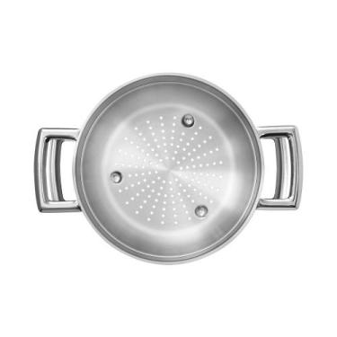 Imagem de Cozi-Vapore 20cm Tramontina Aço Inox Brava