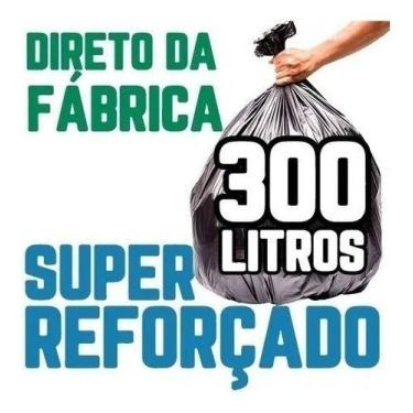 Imagem de Saco De Lixo 300 Litros 10 Un Preto Super Reforçado - HIGIPACK
