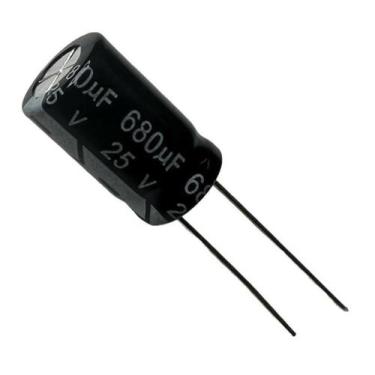 Imagem de Kit 50 pçs - capacitor eletrolitico 680x25v - 680uf x 25v - TOPMAY