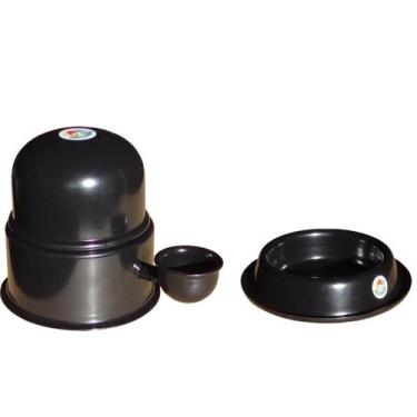 Imagem de Kit Vida mansa - Bebedouro Alumínio 1.4L + Tigela Alumínio 200ml, Pret