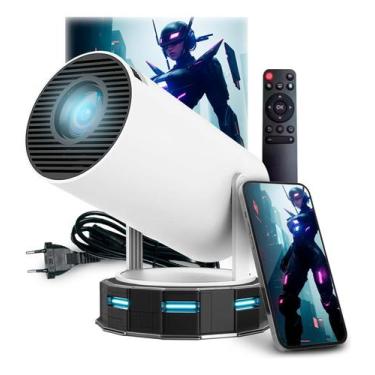 Imagem de Projetor Led 4K Android 11.0 Portátil HD Bluetooth HDMI WIFI Cinema - 