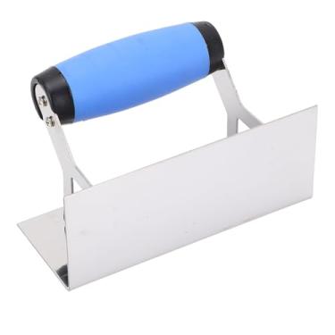 Imagem de Espátula de Canto Interno, Ferramenta de Canto de Acabamento Brilhante Com Aderência Confortável Em Aço Inoxidável para Projetos de Parede e Piso