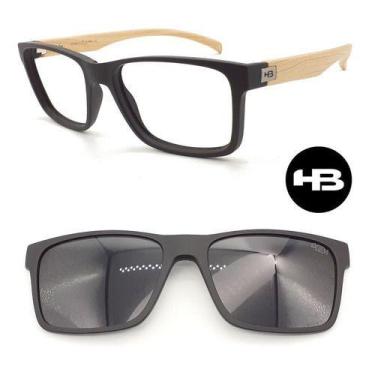 Imagem de Óculos Hb 0339 261 Armação Grau Preto Mad com 1 Clipon Solar, Preto