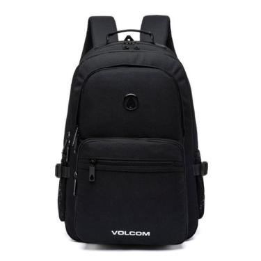 Imagem de Mochila Volcom Faculdade Trabalho Bolsa Escolar Passeio Viagem Resiste