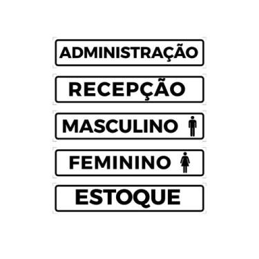 Imagem de Kit 5 placas PVC 25x5cm PME - Império da Impressão
