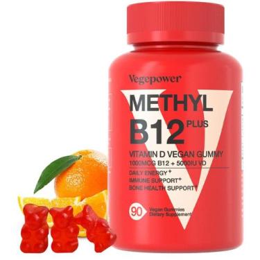 Imagem de Suplementos: gomas veganas de vitamina B12 VEGEPOWER com vitamina D
