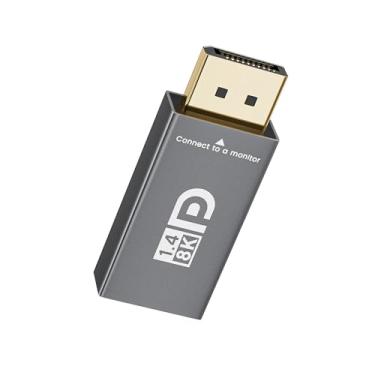 Imagem de XAOSUN Adaptador 8K @60Hz USB C para DisplayPort 1.4, adaptador 4K @240Hz tipo C para porta de exibição, conversor Thunderbolt 4/3 para DP compatível
