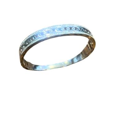 Imagem de Bracelete Pandora Elo Grego Aço Cirúrgico - Brilho - Gol Mix