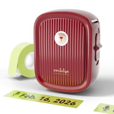 Imagem de PeriPage Máquina de etiquetas com fita, impressora de etiquetas Bluetooth P10 com etiquetas contínuas de 1,5 x 13,2 m, mini impressoras térmicas de adesivos com vários modelos para uso doméstico