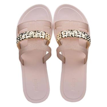 Imagem de Sandalia Melissa Desire Feminina Bege Ouro