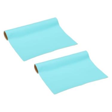 Imagem de PATIKIL Patch de reparo de couro, 2 peças de 20 x 30 cm kit de reparo de fita autoadesiva de vinil para sofás, sofás, bancos, cadeiras, armários, bolsas, azul claro