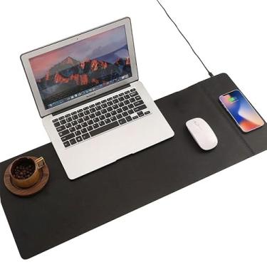 Imagem de Mouse pad com Carregamento Rápido 15W Sem Fio Com Entrada USB Tipo C - Compatível com Capas até 6mm - 8 Proteções de Segurança - Resistente à Água