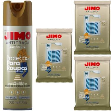Imagem de KIT 1 Antitraça Aerossol 300ml/175g + 3 Antitraça Cartela Antipolilla 