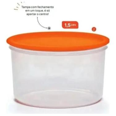 Imagem de Pote Master  1,5 L Instantânea - tupperware, Natural