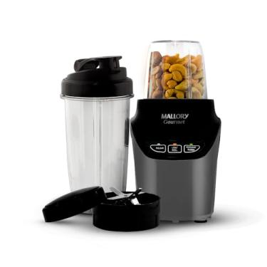 Imagem de Liquidificador e Processador Mallory Gourmet - 1000W, 6 Lâminas em Aço Inox, Tritura Gelo, Painel Easy Touch, 2 Copos Tritan com Tampas - 220V
