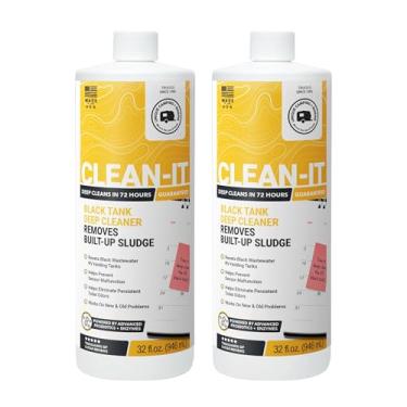 Imagem de Unique Líquido de limpeza de tanque preto para trailer, limpador profundo de enzimas para digestão o acúmulo e acúmulo de resíduos, elimina o odor, 946 ml (pacote com 2)