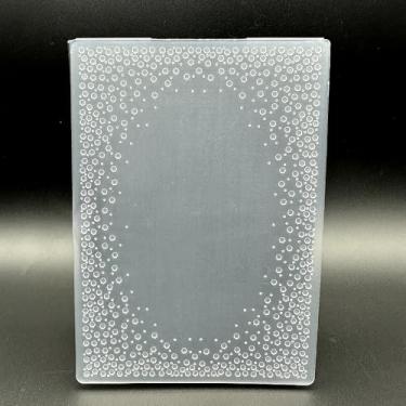 Imagem de Modelo de pasta em relevo de plástico 3D, textura de borda elíptica, tamanho A6 para fazer cartões, faça você mesmo, scrapbooking, papel, artesanato, artesanato, scrapbook, artes, decoração