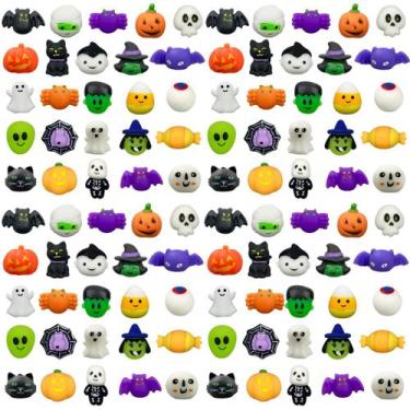 Imagem de Brinquedos Mochi Squishy de Halloween Anditoy 100 unidades para crianç
