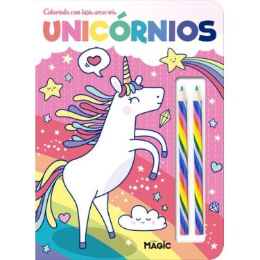 Imagem de Livro - Unicórnios - Colorindo com o arco-íris