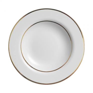 Imagem de Conjunto 6 Pratos Fundo Branco Pérola Coup Alleanza 25cm