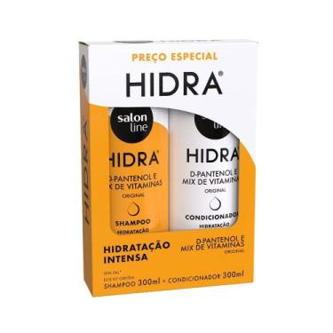 Imagem de Kit Shampoo e Condicionador Hidra D-Pantenol e Mix de Vitaminas Salon 
