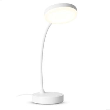 Imagem de Luminária de Mesa LED para Quarto – Iluminação Suave com Proteção Ocular e Carregamento USB