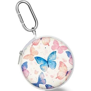 Imagem de Koujaon Capa rígida portátil para fones de ouvido Apple EarPods USB-C com fio Airpods 4 Airpods Pro 2 Beats Bose Galaxy Buds (borboleta)