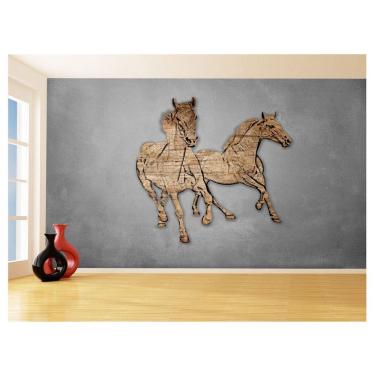 Imagem de Papel De Parede Animais Pop Art Cavalos Cores 3,5M Pxa372