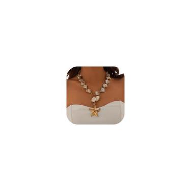 Imagem de Colar Seashell para mulheres Your Always Charm 2 peças