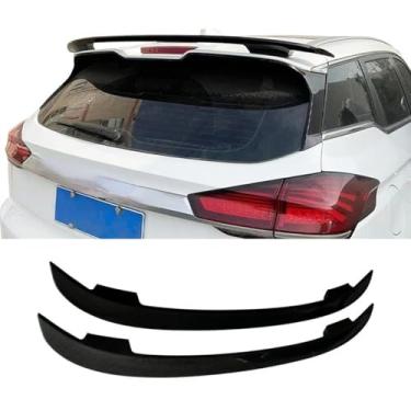 Imagem de Peça de modificação de asa de spoiler de porta-malas traseiro de carro compatível com Spoiler traseiro universal para porta-malas de teto acessórios de carro peça externa (aparência de carbono)