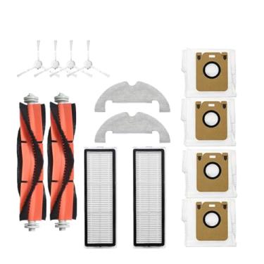 Imagem de Compatible With Accessories Dreame Bot D10 Plus RLS3D Robot Vacuum Cleaner Hepa Filter Mop Main Side Brush Dust Bag Replacement Parts(Chocolate)