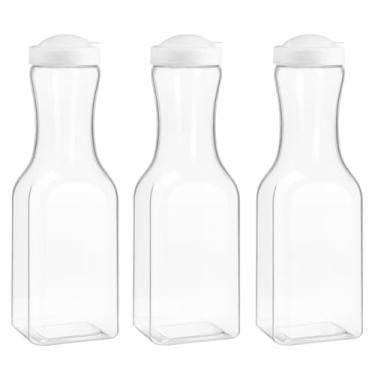 Imagem de Kit 3 Jarras Garrafa De Água Geladeira 1,8lt Pega Fácil (Branco)