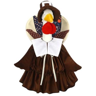 Imagem de Suzile Roupa de ganso de Ação de Graças, roupas para 58 cm de altura de cimento ou plástico, fantasia de ganso para quintal, gramado, jardim, pátio, estátua, Natal, Papai Noel, decoração de Natal