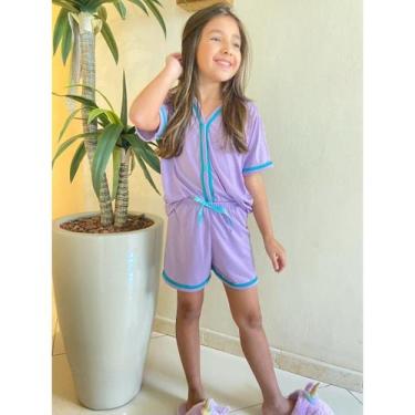 Imagem de Pijama Infantil Blogueira de Botão baby doll americano Roupa de Crianç