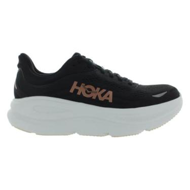 Imagem de HOKA Bondi 9 Tênis feminino, Preto/ouro rosa, 37