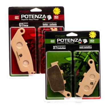 Imagem de Potenza Kit de Pastilhas de Freio Dianteira e Traseira, Metálica e Semi-Metálica, para Honda CB 500F, CB 500X, CBR500R, NC750X, NC700X 2013-2022