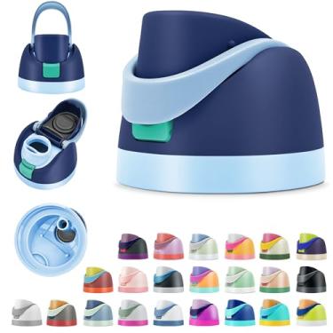 Imagem de BydGxy Tampas de substituição para garrafas de água Owala FreeSip 473 ml 680 g 947 g 1134 g – acessório de tampa flip top à prova de vazamento, serve para tampa Owala, Slider SmoothSip, livre de BPA