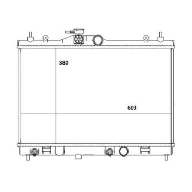 Imagem de Radiador Tiida 2009 a 2013 Magneti Marelli RMM1120NS