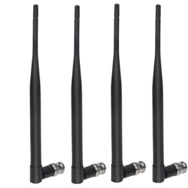 Imagem de 4 antenas receptoras de microfone sem fio BNC antena macho UHF 400MHz-960MHz (pacote com 4) para sistema de microfone sem fio, receptor de microfone, sintonizador de áudio digital, rádio amador UHF