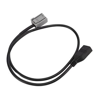 Imagem de Cryfokt Cabo Adaptador Usb de áudio para Carro, Qualidade de Som Aprimorada Mp3 Wma Wav para Outlander Asx Lancer, Material Abs