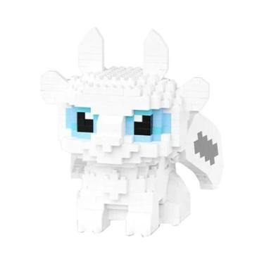 Imagem de Blocos De Montar Dragão De Desenho Animado, Figuras De Ação, Brinquedo