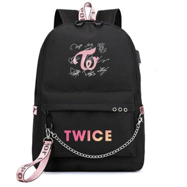 Imagem de Mochila escolar Anime Twice Girl Kids Bolsa 32x15x45cm