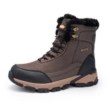 Imagem de Botas de neve SHULOOK impermeáveis forradas com pele quente para homen