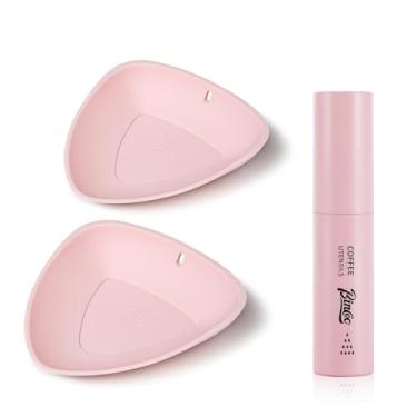 Imagem de Bincoo Copo dosador de grãos de café (rosa - 1 garrafa + 2 xícaras dosadoras de café)