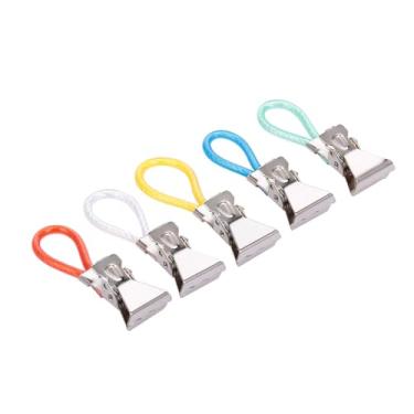 Imagem de GLOGLOW Aço de Lavagem e Armazenamento, Multicolorido, 10 Peças, para Toalhas de Prato de Cozinha e Luvas de Forno, Clipes de Toalha de chá, Inoxidável Nan (5)