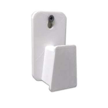 Imagem de Suporte de Parede Universal para Chapinha com Parafusos, Branco e Preto (Branco)