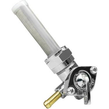 Imagem de Válvula de combustível Petcock 22 mm com torneira esquerda 90 saída interruptor de válvula de desligamento serve para Harley Davidson Low Rider Dyna Fatboy Heritage Softail Springer Sport Glide