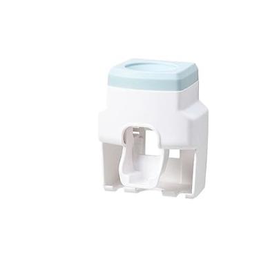 Imagem de Dispenser Aplicador Creme Dental Pasta Dente Suporte Escovas(AZUL)