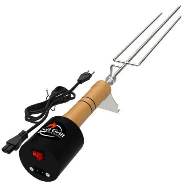 Imagem de Espeto Giratório Rotativo Flex Soft Grill Churrasco Premium, 110V