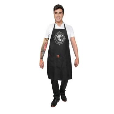 Imagem de Avental Top Tel Preto P/ Barbearia 4672 Santa Clara
